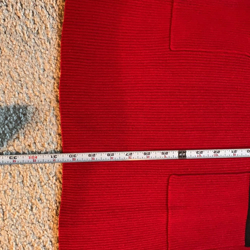 AGB brand red women’s long sweater - Picture 6 of 10